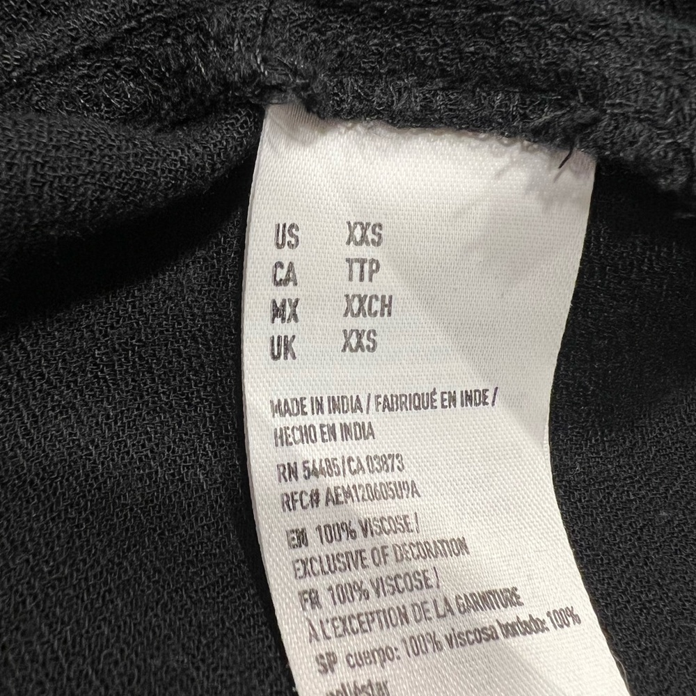 American Eagle Black Embroidered Boho Dress - Picture 8 of 16